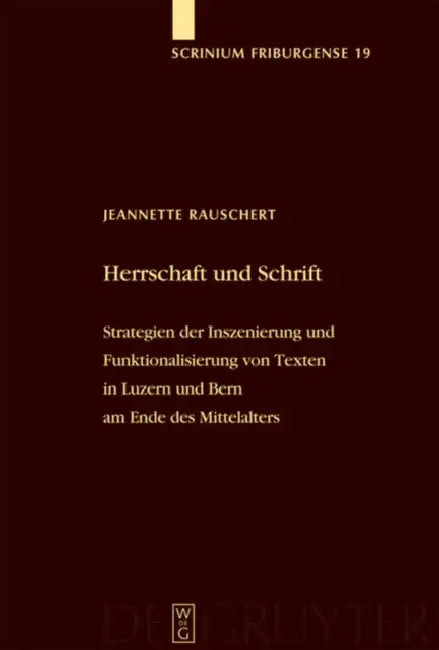 Buy Herrschaft und Schrift (English, Jeannette Rauschert) — BookShops.in
