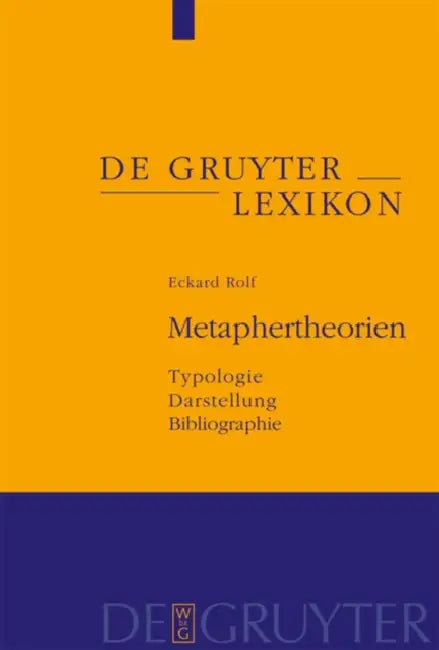 Buy Metaphertheorien (English, Eckard Rolf) — BookShops.in
