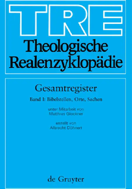 Bibelstellen, Orte und Sachen = Biblical References, Places, and Subjects (English, Albrecht Döhnert | Matthias Glockner)