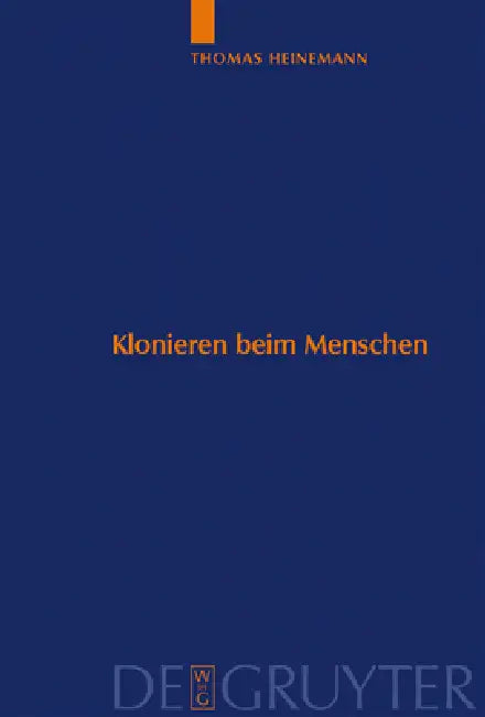 Buy Klonieren beim Menschen (English, Thomas Heinemann) β BookShops.in
