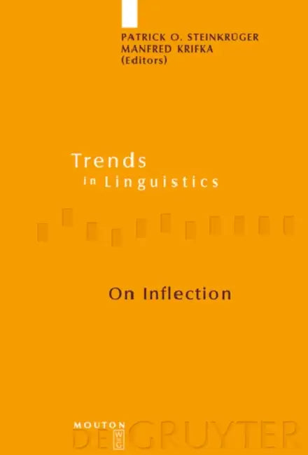 Buy On Inflection (English, Patrick O. Steinkrüger | Manfred Krifka) — BookShops.in