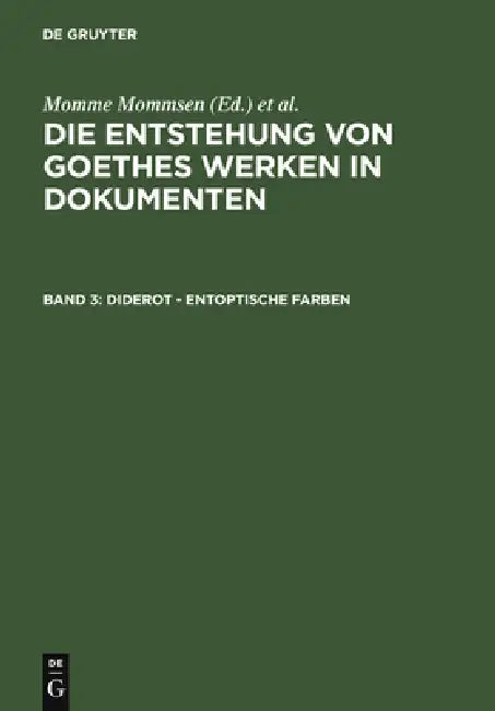 Buy Diderot - Entoptische Farben (English, Katharina Mommsen) — BookShops.in