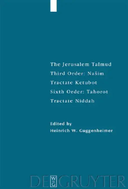 Buy Ee: Sixth Order: Tahorot. Tractate Niddah (English, Heinrich W. Guggenheimer) — BookShops.in
