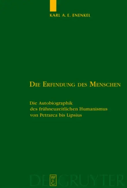 Buy Die Erfindung des Menschen = The Invention of the Individual (English, Karl A. E. Enenkel) — BookShops.in