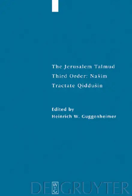 Buy Tractate Qiddusin (English, Heinrich W. Guggenheimer) — BookShops.in