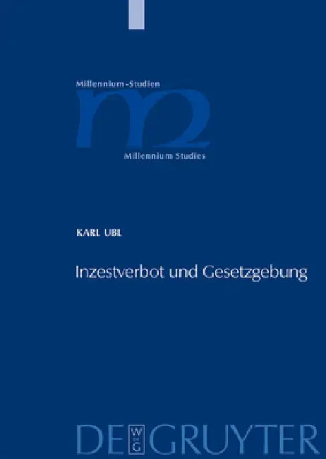 Buy Inzestverbot und Gesetzgebung (English, Karl Ubl) — BookShops.in