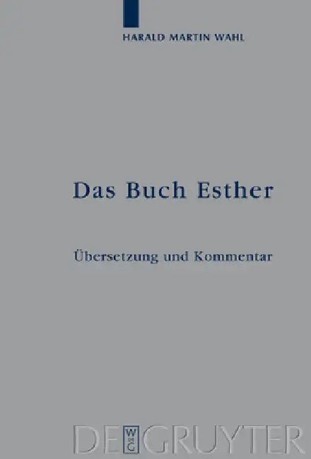 Buy Das Buch Esther (English, Harald Martin Wahl) — BookShops.in