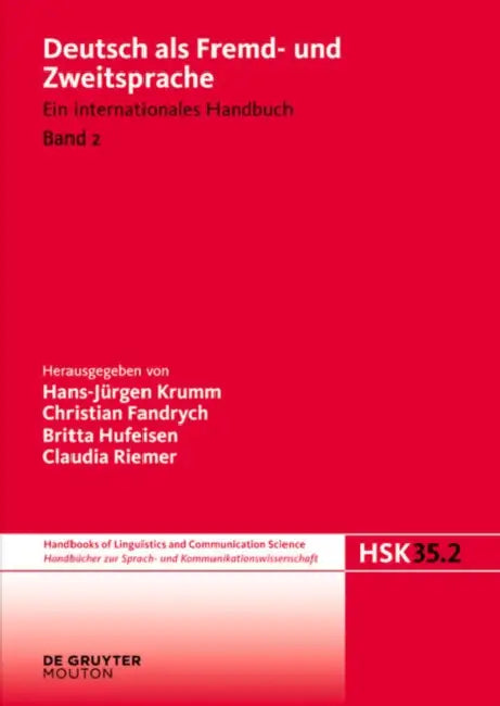 Buy Deutsch ALS Fremd- Und Zweitsprache. 2. Halbband (English, Hans-Jurgen Krumm | Christian Fandrych | Britta Hufeisen) — BookShops.in