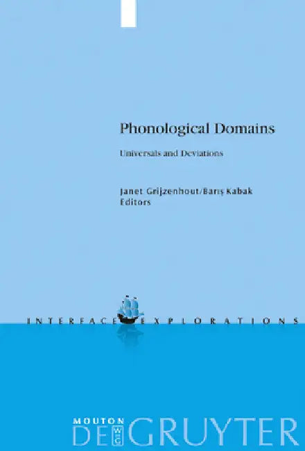 Buy Phonological Domains (English, Janet Grijzenhout | Baris Kabak) — BookShops.in
