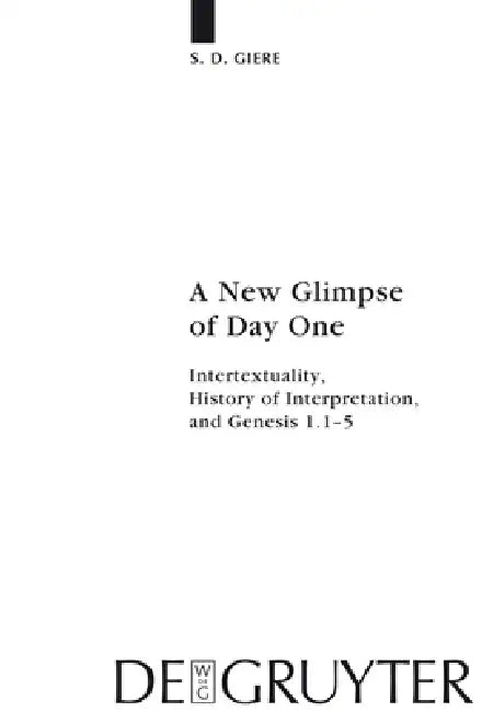 Buy A New Glimpse of Day One (English, S. D. Giere) — BookShops.in