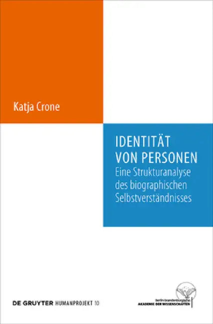 Buy Identität von Personen (English, Katja Crone) — BookShops.in