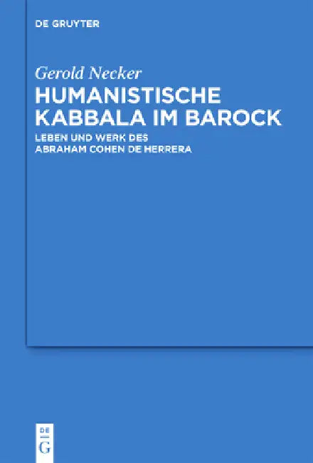 Buy Humanistische Kabbala im Barock (English, Gerold Necker) — BookShops.in