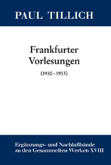 Buy Frankfurter Vorlesungen (English, Erdmann Sturm) — BookShops.in