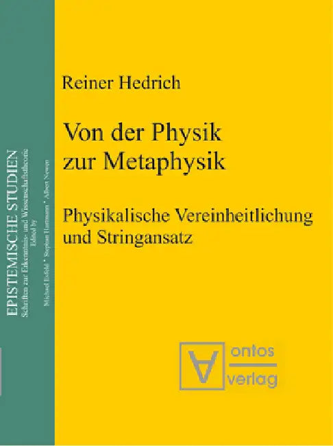 Buy Von Der Physik Zur Metaphysik (English, Reiner Hedrich) — BookShops.in