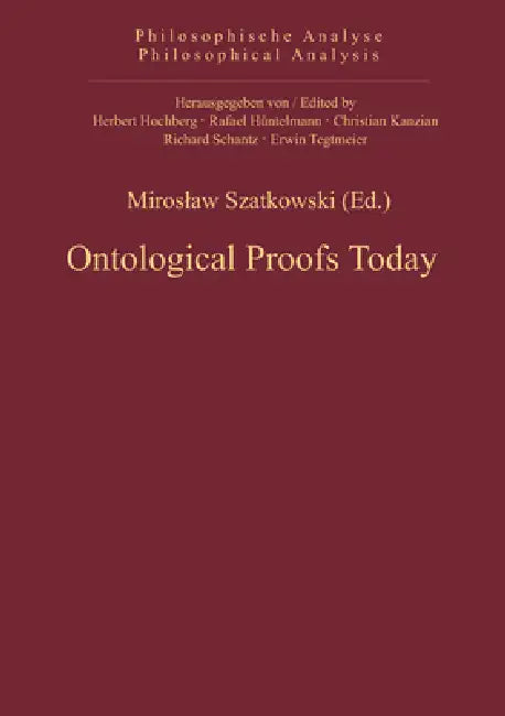 Buy Ontological Proofs Today (English, Miroslaw Szatkowski) — BookShops.in