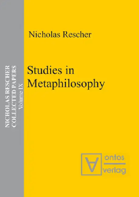 Studies in Metaphilosophy (English, Nicholas Rescher)