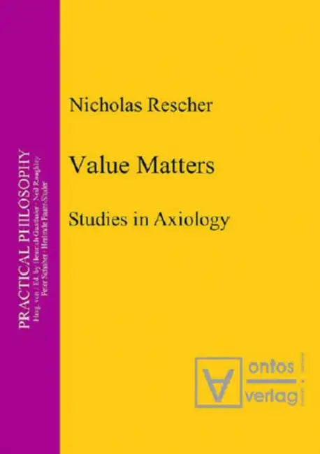Value Matters (English, Nicholas Rescher)