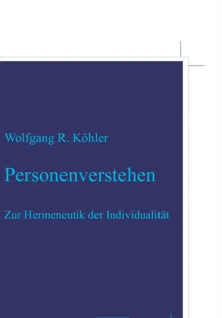 Personenverstehen (English, Wolfgang R. Köhler)