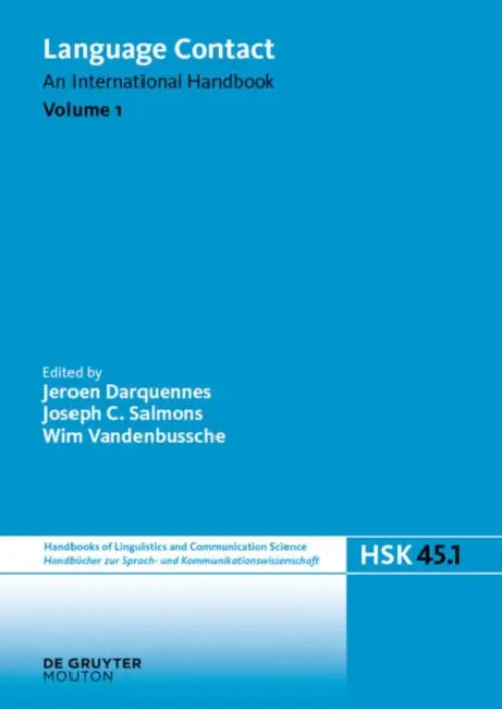 Buy Language Contact. Volume 1 (English, Jeroen Darquennes | Joseph C. Salmons | Wim Vandenbussche) — BookShops.in
