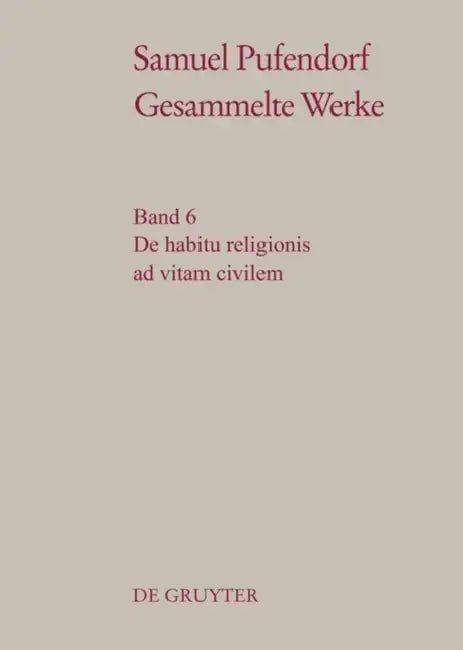 Buy de Habitu Religionis Ad Vitam Civilem (English, Wilhelm Schmidt-Biggemann) — BookShops.in