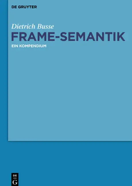 Buy Frame-Semantik (English, Dietrich Busse) — BookShops.in