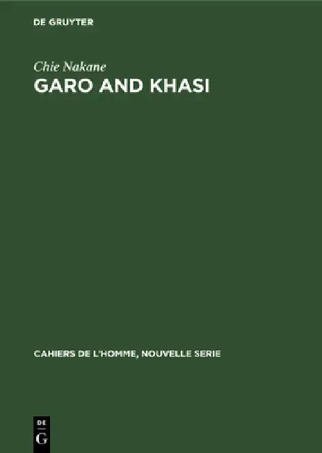 Garo and Khasi (English, Chie Nakane)