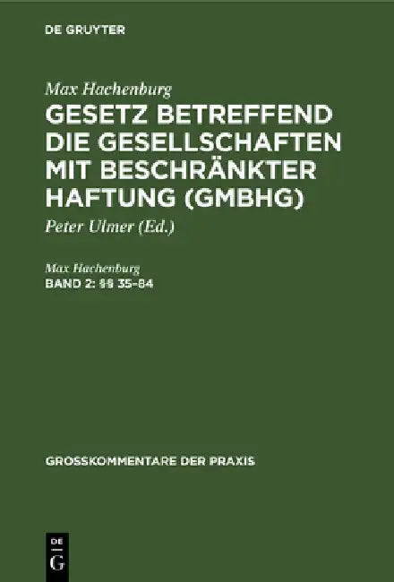 (§§ 35-84) (English, Max Hachenburg | Fritz Bing)
