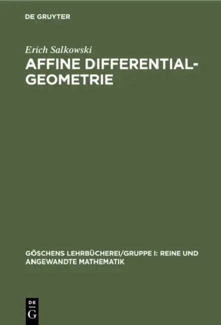 Buy Affine Differentialgeometrie (English, Erich Salkowski) — BookShops.in