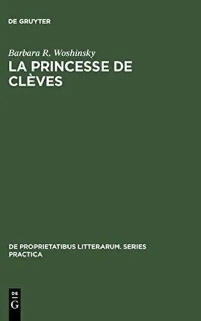 La Princesse de Clèves (English, Barbara R. Woshinsky)