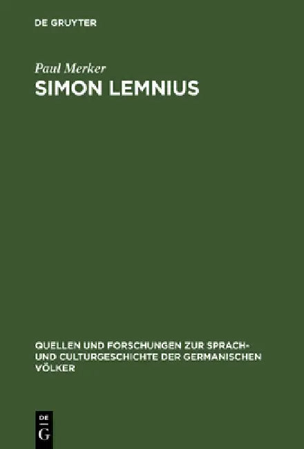 Buy Simon Lemnius (English, Paul Merker) — BookShops.in