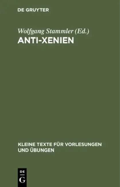 Buy Anti-Xenien (English, Wolfgang Stammler) — BookShops.in