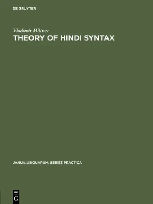 Buy Theory of Hindi Syntax (English, Vladimír Miltner) — BookShops.in
