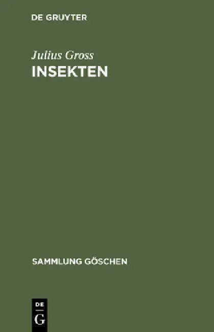 Buy Insekten (English, Julius Gross) — BookShops.in