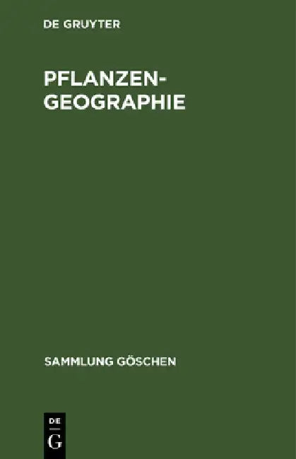 Pflanzengeographie (English, No Contributor)