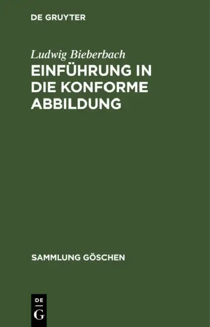 Buy Einführung in die konforme Abbildung (English, Ludwig Bieberbach) — BookShops.in