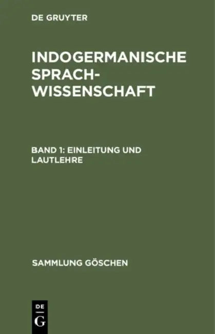 Einleitung und Lautlehre (English, Hans Krahe)