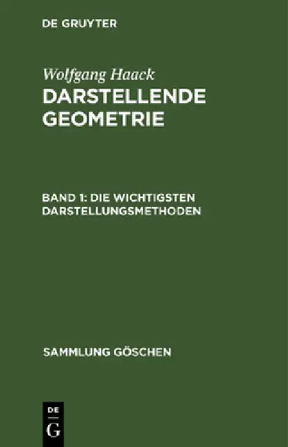 Buy Die wichtigsten Darstellungsmethoden (English, Wolfgang Haack) — BookShops.in