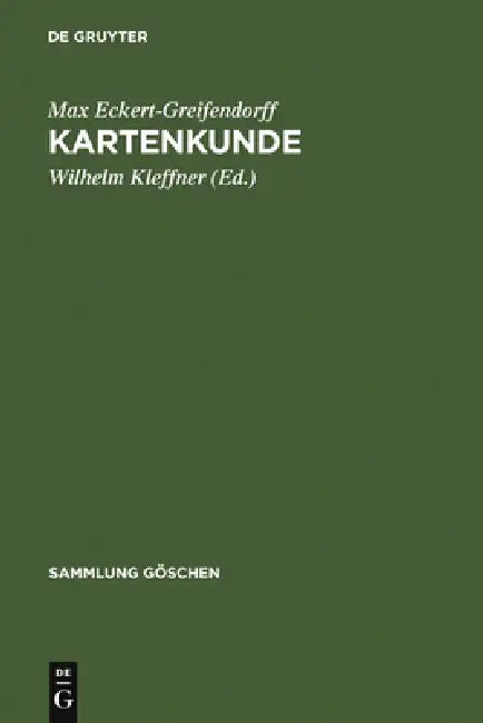 Buy Kartenkunde (English, Max Eckert-Greifendorff | Wilhelm Kleffner) — BookShops.in