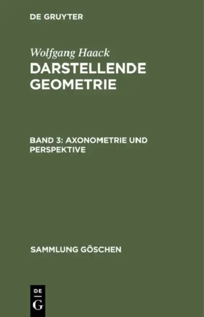 Buy Axonometrie und Perspektive (English, Wolfgang Haack) — BookShops.in