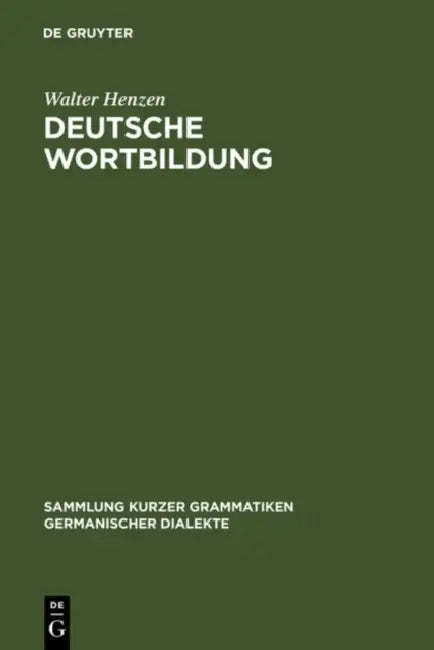 Buy Deutsche Wortbildung (English, Walter Henzen) — BookShops.in