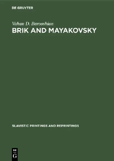 Buy Brik and Mayakovsky (English, Vahan D. Barooshian) — BookShops.in
