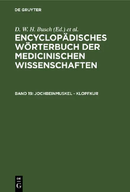 Buy Jochbeinmuskel - Klopfkur (English, D. W. H. Busch | Carl Ferdinand Gräfe | J. F. Diffenbach) — BookShops.in