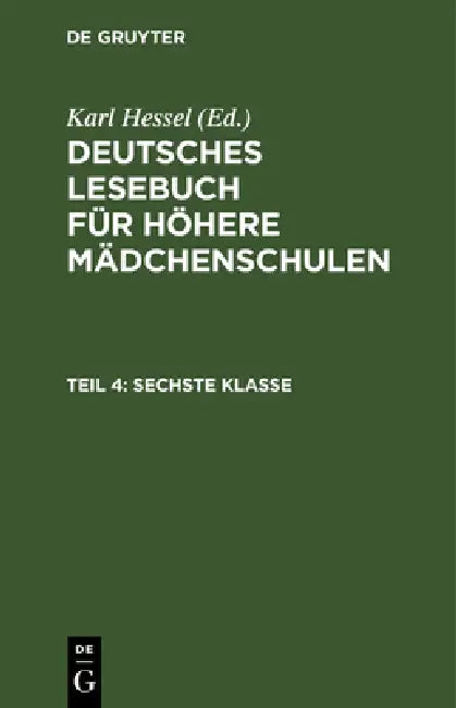 Buy Sechste Klasse (English, Karl Hessel) — BookShops.in