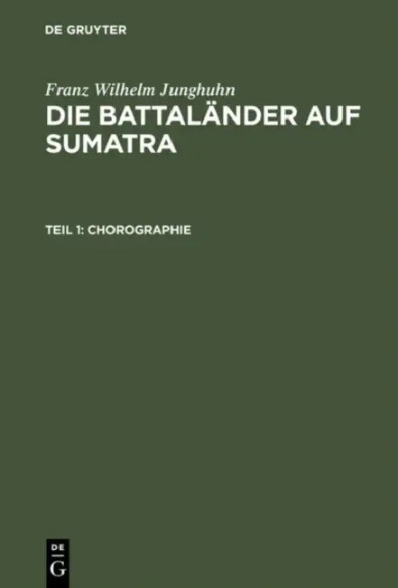 Chorographie (English, Franz Wilhelm Junghuhn)