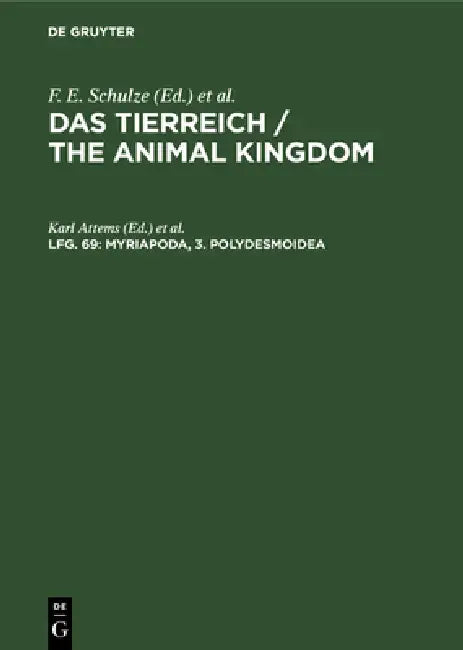Myriapoda, 3. Polydesmoidea (English, Karl Attems | Heinz Wermuth | Robert Mertens)