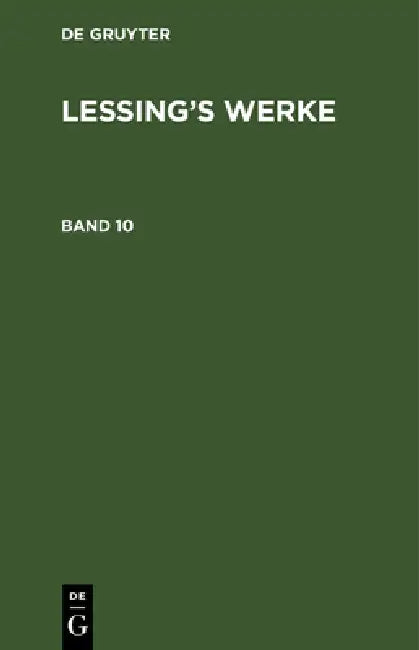 Buy Lessing's Werke (English, Franz Muncker | G. E. Lessing) — BookShops.in