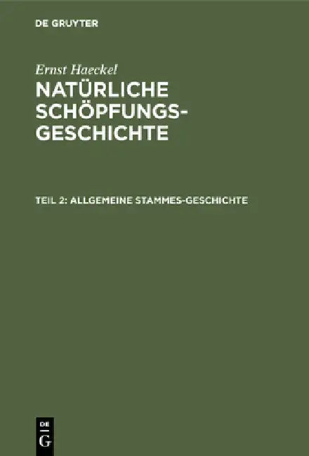Buy Allgemeine Stammes-Geschichte (English, Ernst Haeckel) — BookShops.in