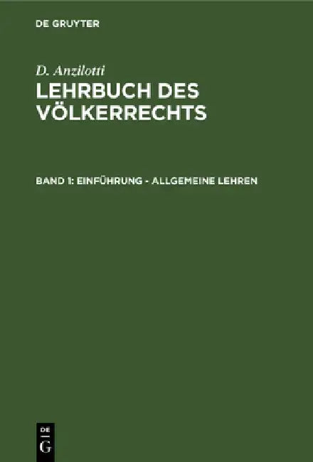 Buy Einführung - Allgemeine Lehren (English, Cornelia Bruns | Karl Schmid | D. Anzilotti) — BookShops.in