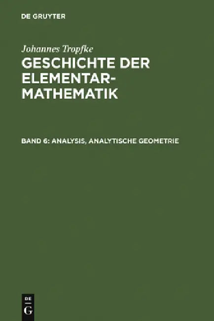 Buy Analysis, analytische Geometrie (English, Kurt Vogel | Karin Reich | Helmuth Gericke) — BookShops.in