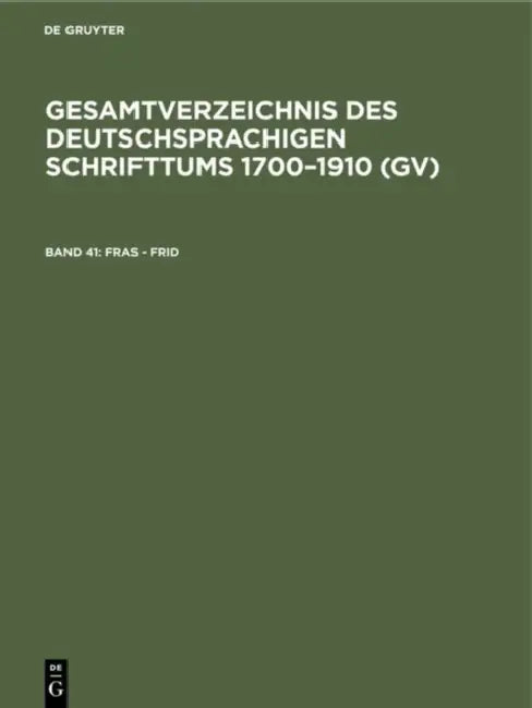 Fras - Frid (English, Hilmar Schmuck | Willi Gorzny | Peter Geils)